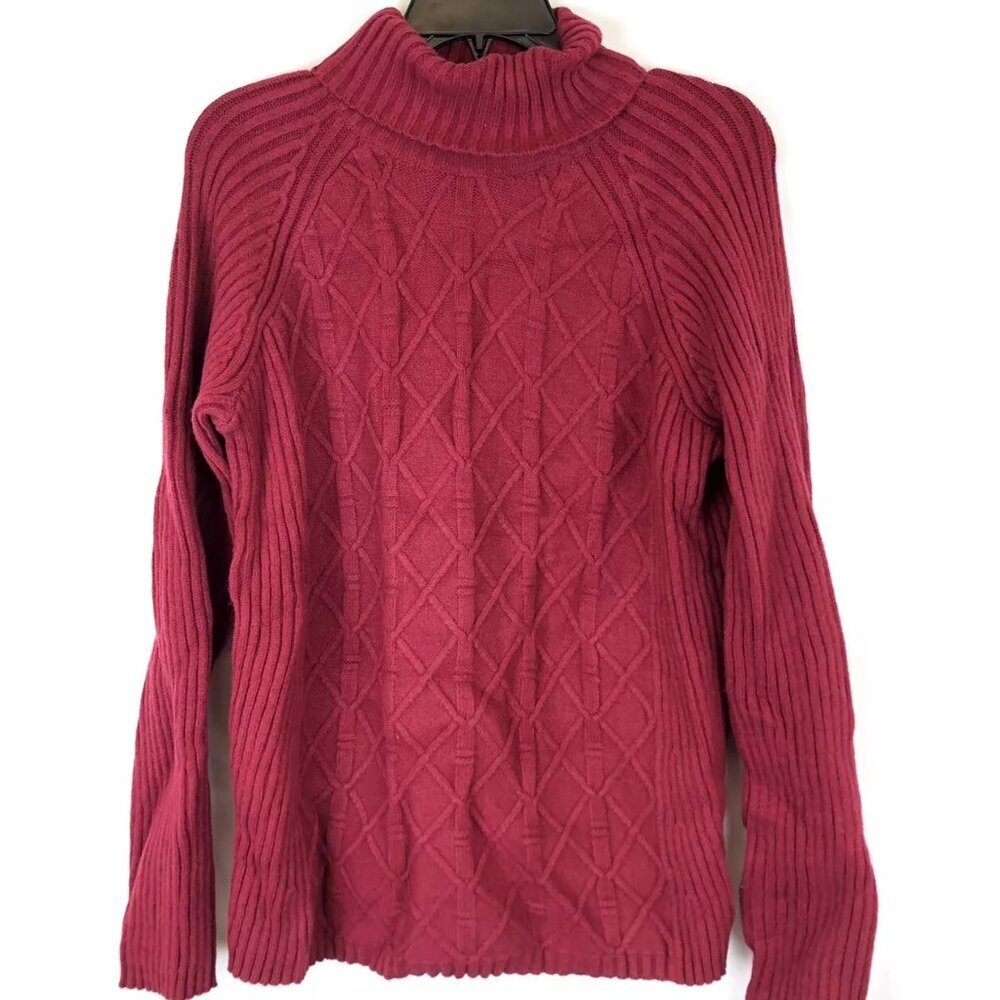 Royal Robbins Women’s Red Knit Turtleneck Sweater Size Large